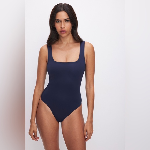 Good American-NWT Scuba Modern Tank Bodysuit | Ink Blue Size 1 (Small) - Picture 1 of 4
